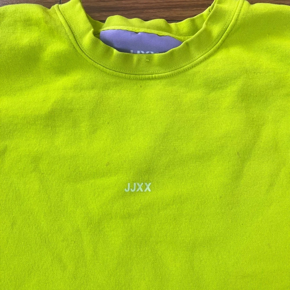 JJXX Womens Bright Green Long Sleeve Crop shirt - Picture 5 of 10
